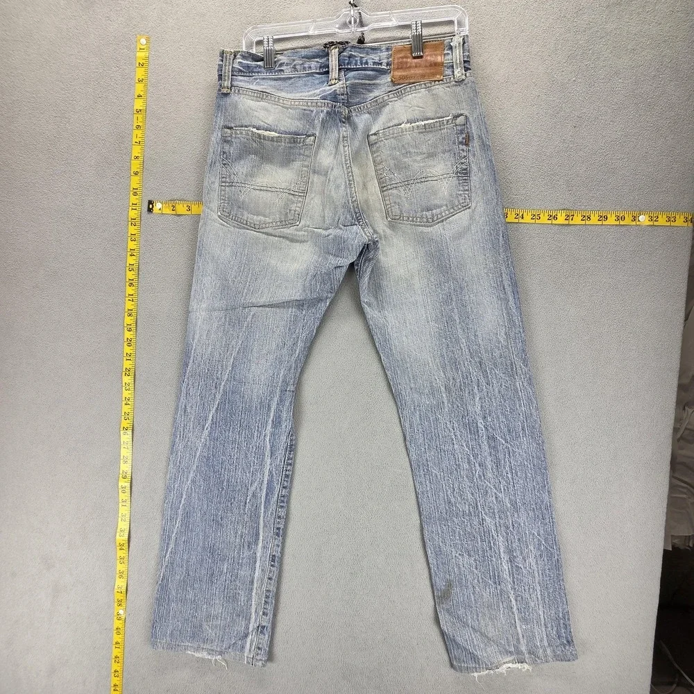 Edwin Jeans Mens Blue Selvedge 505BXX Whiskers Thrashed Light Wash Fits 29x30